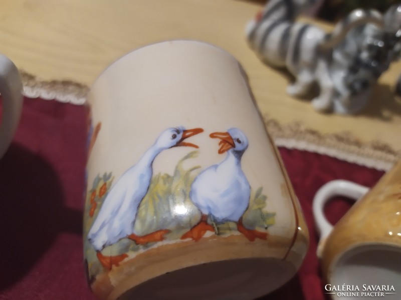 Beautiful antique rarity scene mugs