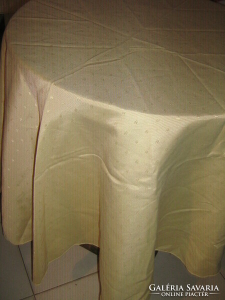 Wonderful round silk tablecloth with small pattern
