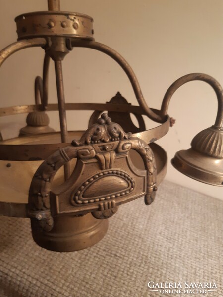Antique copper chandelier