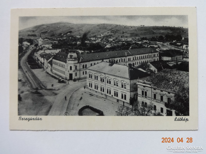 Old Weinstock postmark postcard: Beregssász, panorama