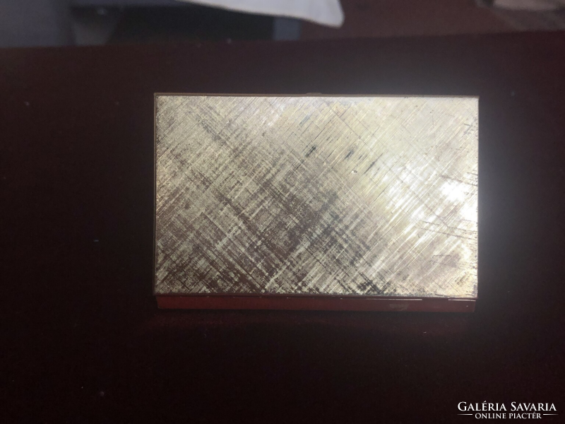 New gilded copper cigarette case