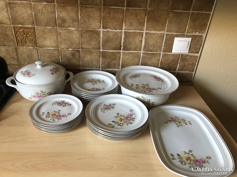 Henneberg porcelain dinner set, 22 pieces