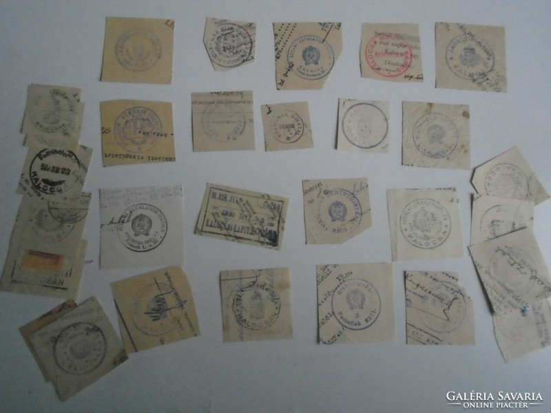 D202348 KALOCSA   régi bélyegző-lenyomatok  28 db.   kb 1900-1950's