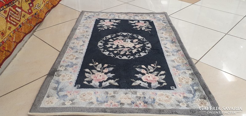 3280 Chinese Beijing bamboo silk handmade Persian carpet 62x94cm free courier