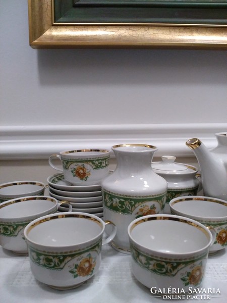 Immaculate, Ukrainian porcelain tea set, 29 pieces for twelve people! 1975-1985/Ternopil