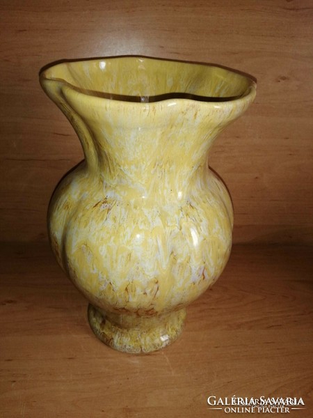 Bay glazed ceramic vase - 27 cm high, dia. 17 Cm