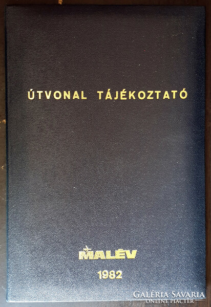 Malév - route information 1982 - Pál Losonczi