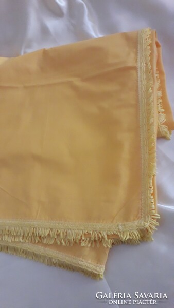 Sunny yellow fringed large tablecloth 165x130cm. Novel