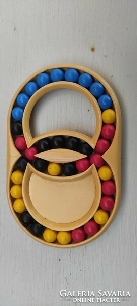 Hungarian Rings Bűvös gyűrű retro logikai rubik játék, eredeti matricával