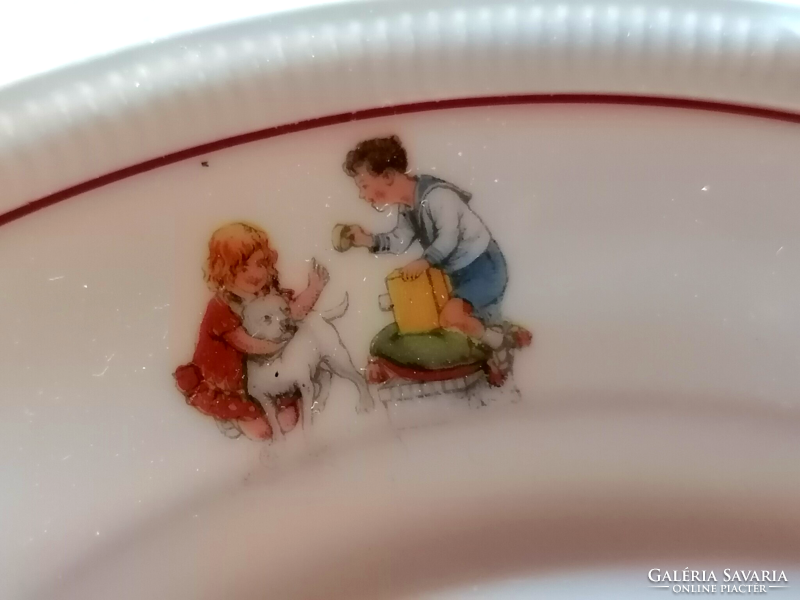 Retro, rare story plate, from the seventies.
