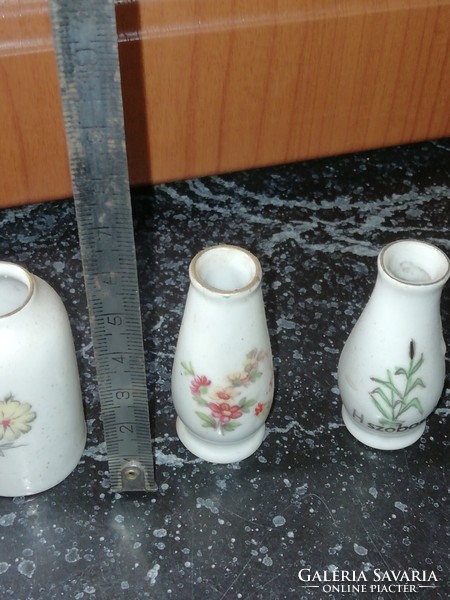Tiny Raven House porcelain vases
