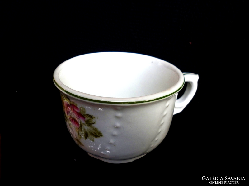 Old, pink, violet hand-painted koma cup