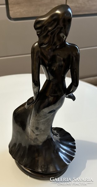 Art Deco női akt szobor