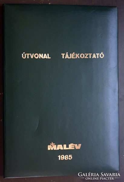 With the original (!!!) signature of Pál Losonczi - Malév - route information 1985