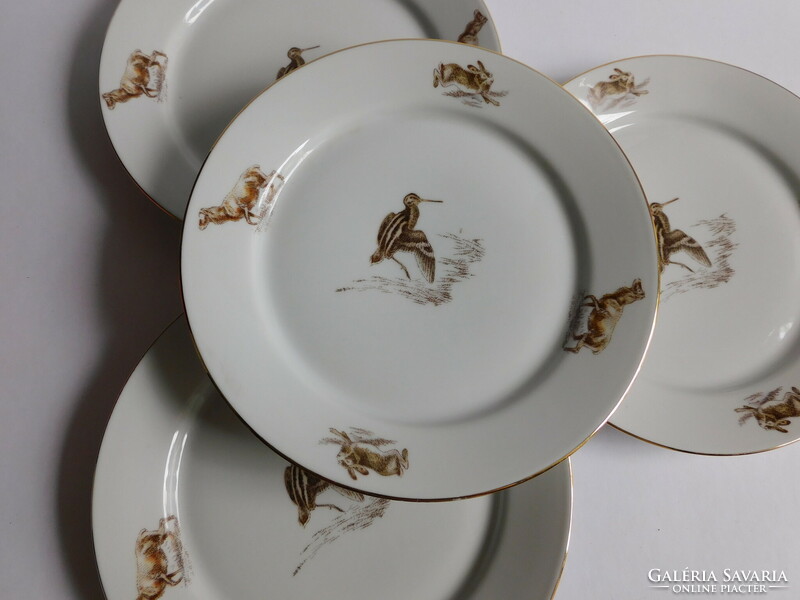 Rendkívül ritka Alföldi vadállatos tányérok  (19 cm) - 4 darab