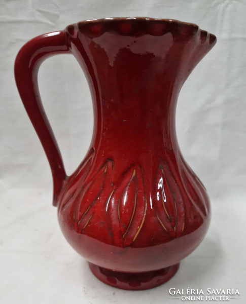 Large glazed ceramic jug or spout in perfect condition 20 cm.