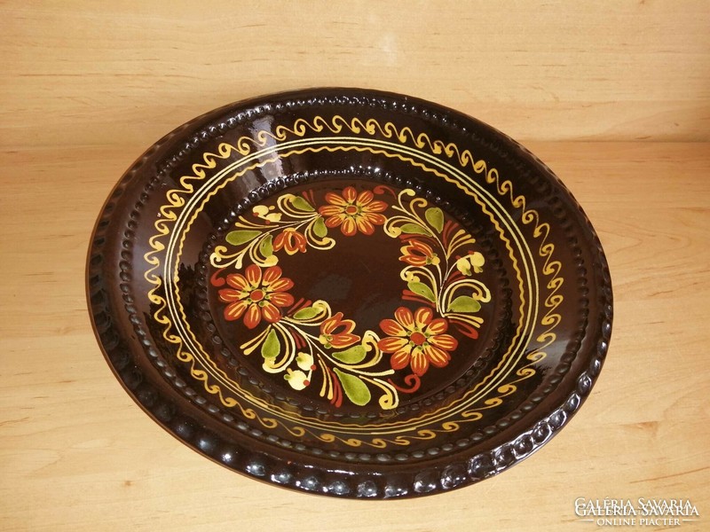 Very nice glazed ceramic wall plate - 29 cm (39/d)