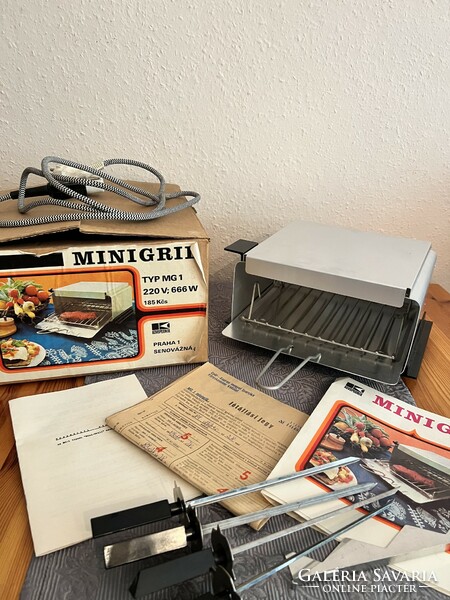 Retro minigrill - eredeti dobozában - Új!