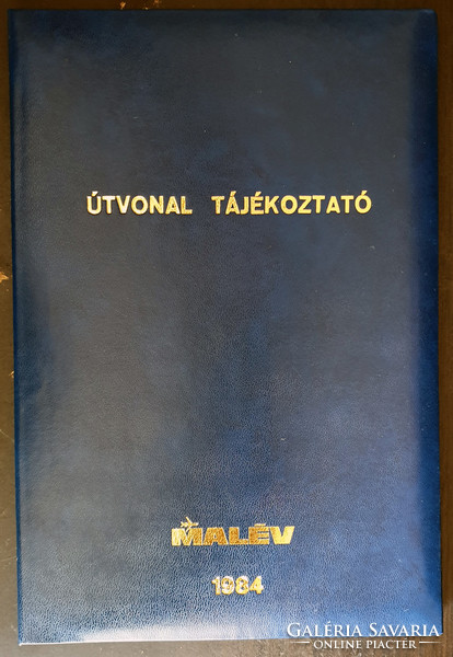 Malév - route information 1984 - Pál Losonczi