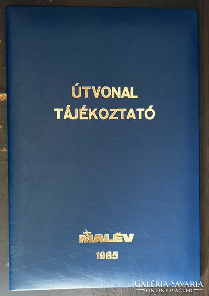 MALÉV - Útvonal tájékoztató 1985 - Oláh István