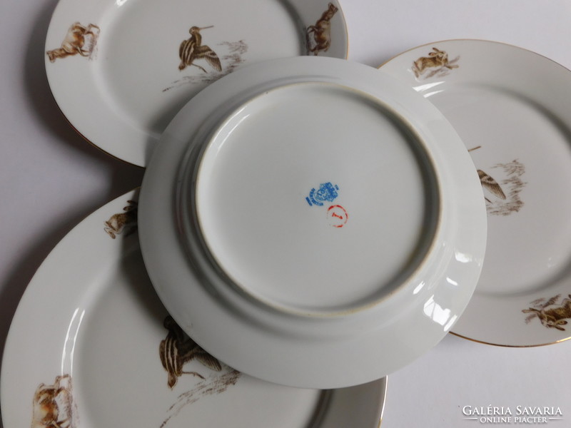 Rendkívül ritka Alföldi vadállatos tányérok  (19 cm) - 4 darab