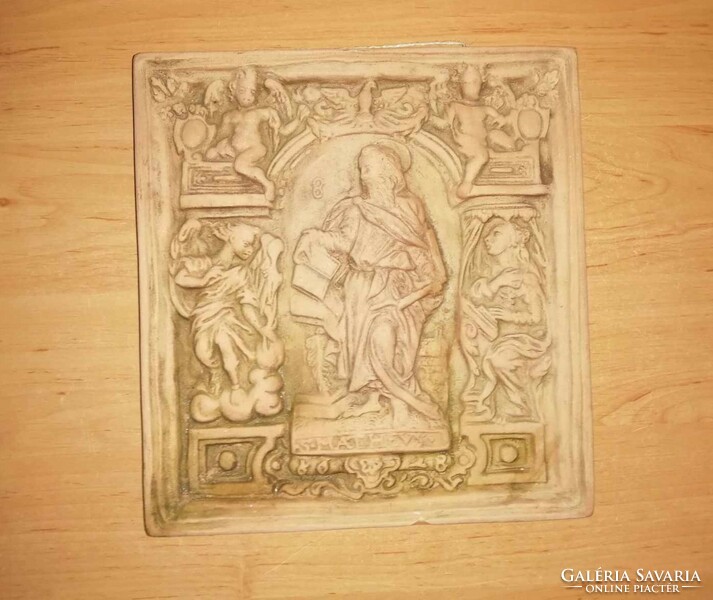 Máté apostol, Szent Máté kerámia falikép 23*24,5 cm (n)