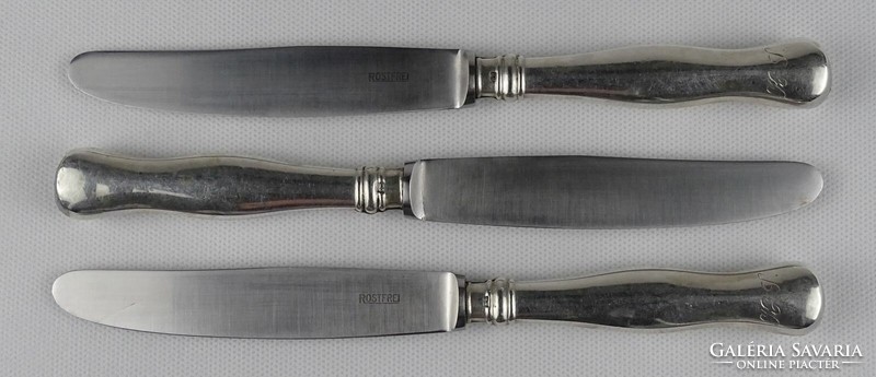 1R041 Régi ezüst kés 3 darab