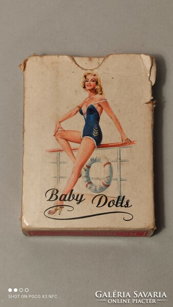 Baby Dolls PIN UP, játékkártya 55 darabos No. 1002, Piantik & Son, Vienna. 50-es 60-as évek
