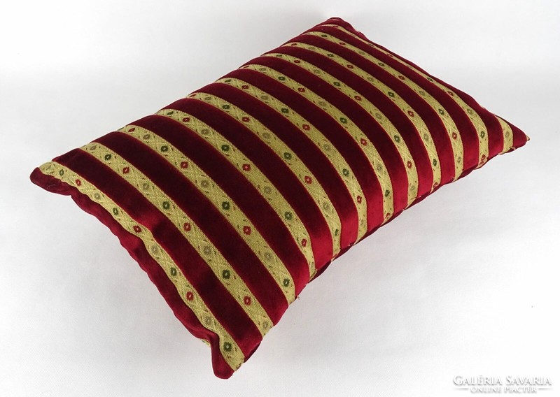 1R145 decorative burgundy striped pillow decorative pillow 37 x 52 cm