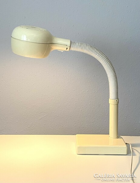 Szarvasi retro plastic white design table lamp 44 cm