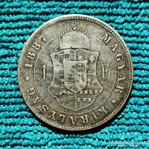 Ferenc József 1 Forint 1887 (ezüst)