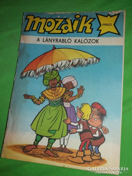 1988 Number 2 mosaic old cult popular comic girl-kidnapper pirates according to the pictures