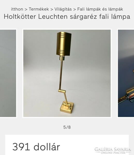 Holtkötter wall lamp vintage can be negotiated in pairs