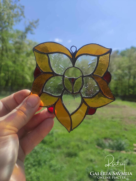 Stained glass ornament tiffany decoration daffodil