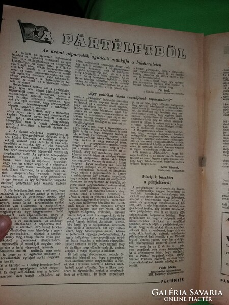 1951. január 13. PÁRTÉPÍTÉS MSZMP volt agitációs és ideológiagyártó alap kiadványa képek szerint