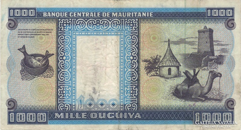 1000 ouguiya 2002 Mauritánia