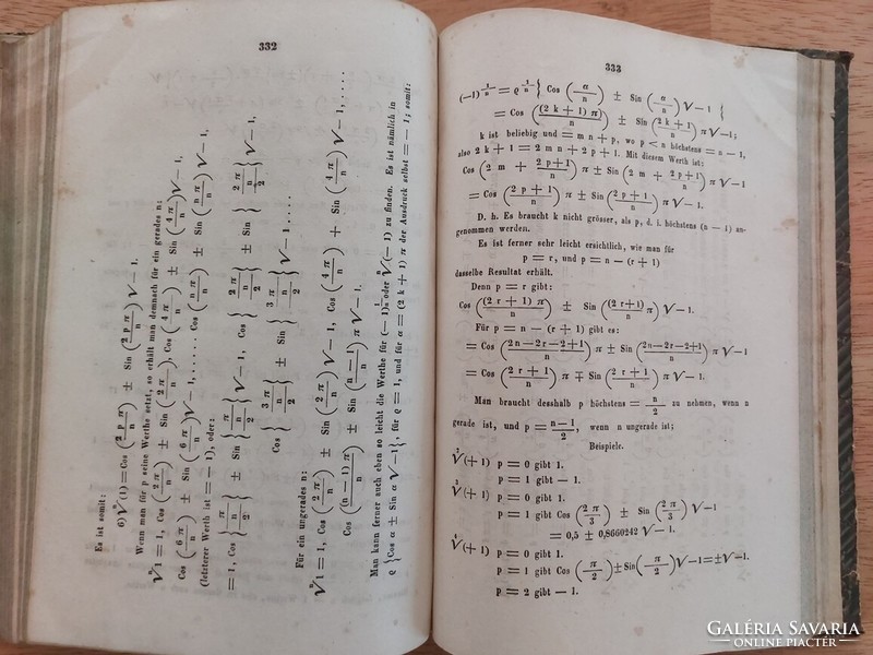 (K) Handbuch der Trigonometrie. Von Dr. Ad. Weiss tankönyv (német) 1859