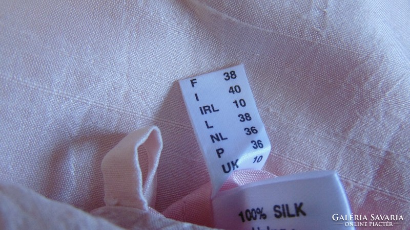 100% Silk pale pink casual silk dress 36-38-40 / s-m