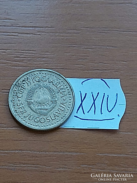 Yugoslavia 1 dinar 1983 nickel-brass xxiv