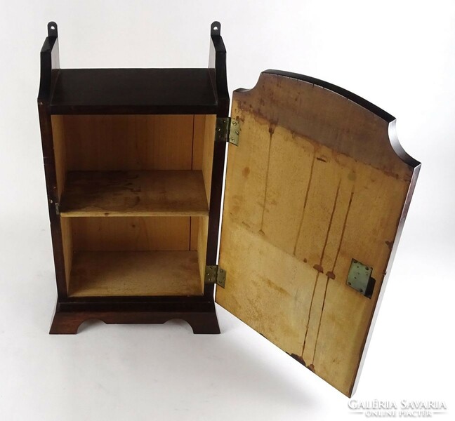 1R059 old lockable shelf wall storage small cabinet 50 cm