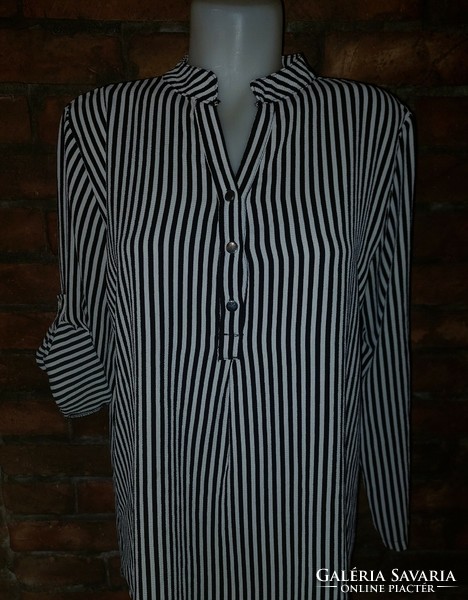 Pittarello Italian elegant striped shirt/tunic l/xl