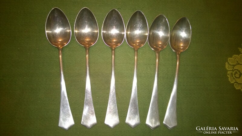 Silver-plated teaspoon set hacker and tsa, flawless beautiful condition m 14.7 mm