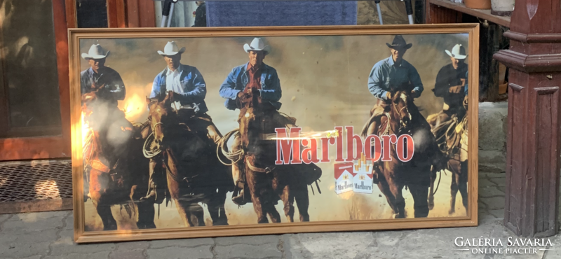 Marlboro cigarette advertising sign retro large size original western