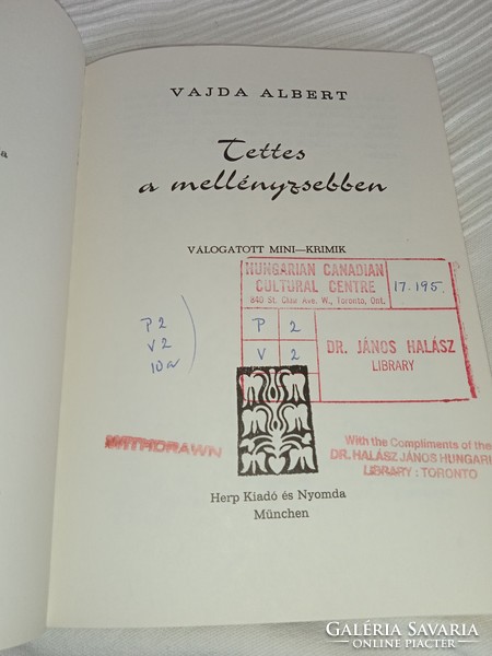 Albert Vajda - criminal in the vest pocket (selected mini-crimes) - Munich edition herp-münchen, 1980