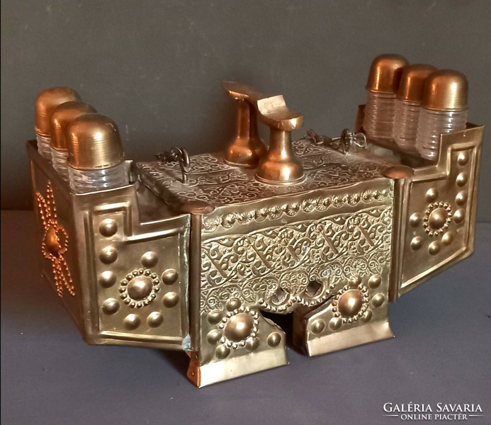 Antique Turkish copper shoe shine set negotiable design