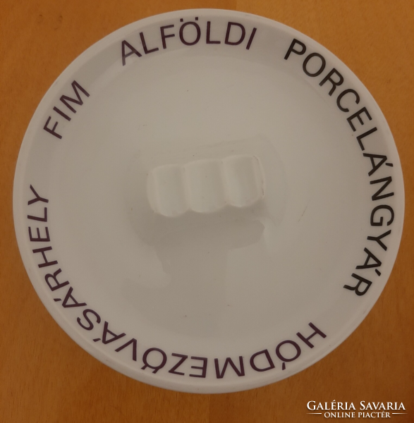Alföldi porcelán FIM (finomkerámiaipari művek) Alföldi Porcelángyára felirat, logó hamutál