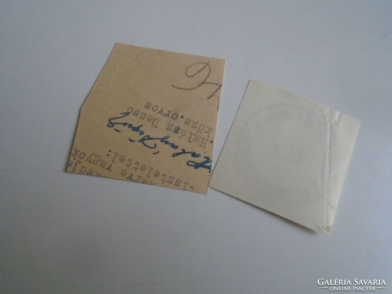 D202398  PESZÉRADACS   régi bélyegző-lenyomatok 2 db.   kb 1900-1950's