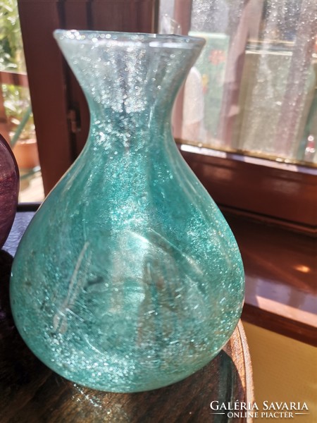 Gyűjteményem ket szép fátyol üveg vázaja