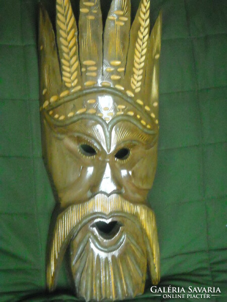 Wooden Indian wall mask, 55x20x8cm