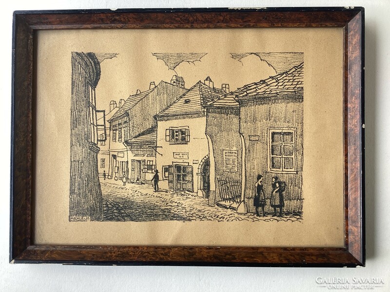 József Mechle (1893 - 1955) - street detail.